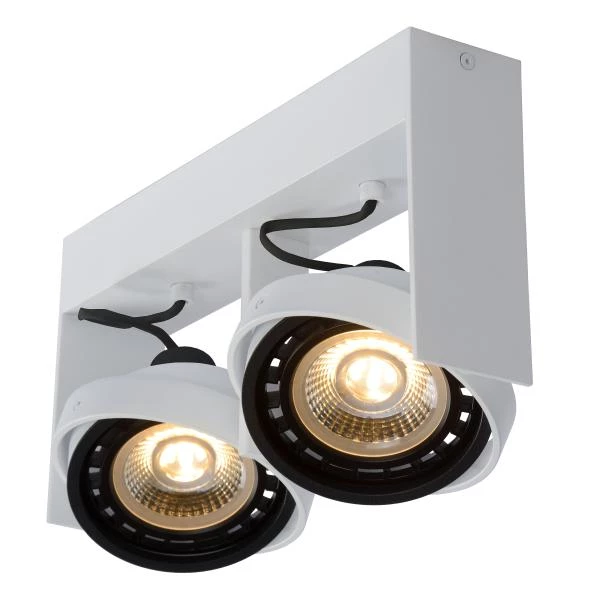 Lucide GRIFFON - Foco de techo - LED Dim to warm - GU10 (ES111) - 2x12W 2200K/3000K - Blanco - DETAIL 3